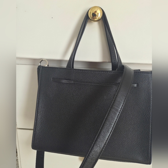 Kate S pade new york Hayes Street Isobel Small Leather Satchel Black 420053 - Picture 4 of 6